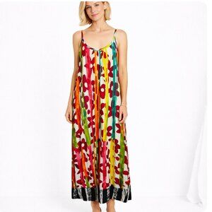 Jams World Ariana Midi sundress Dress size Small Valerian Print USA Made W3104